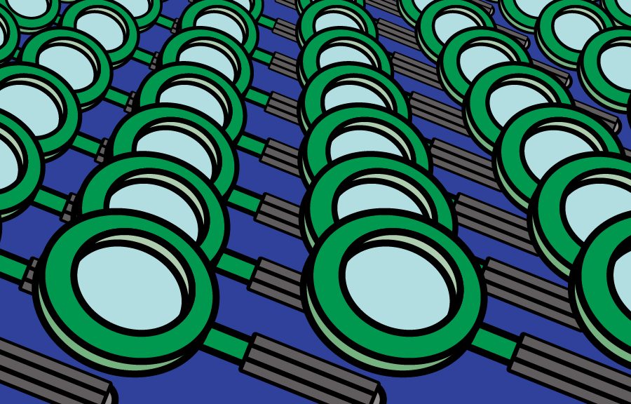 Magnifying glasses illustration