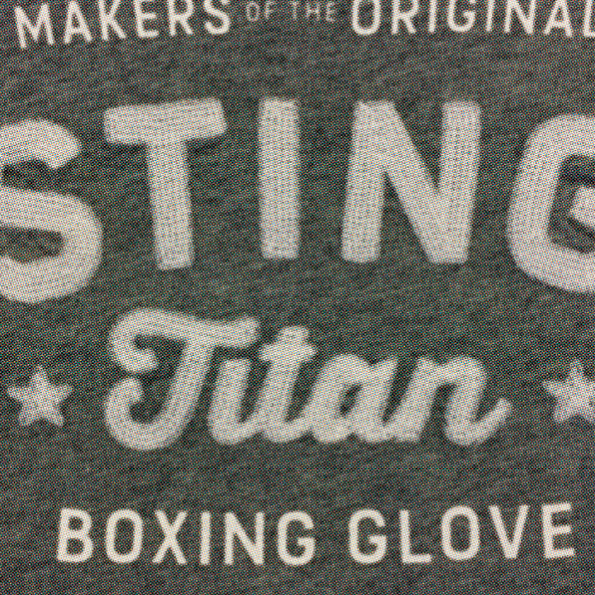 Sting Sports apparel graphics closeup